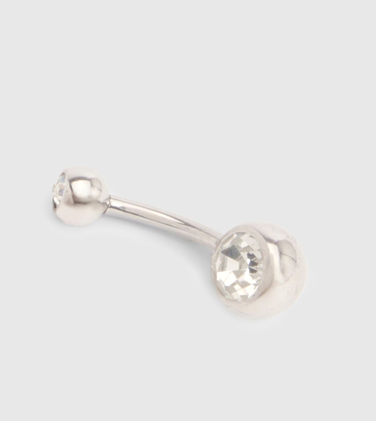 Stainless Steel Diamante Belly Bar