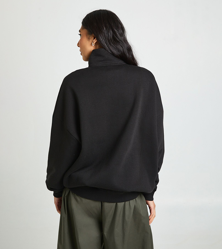 Tall Half Zip Oversized Sweatshirt