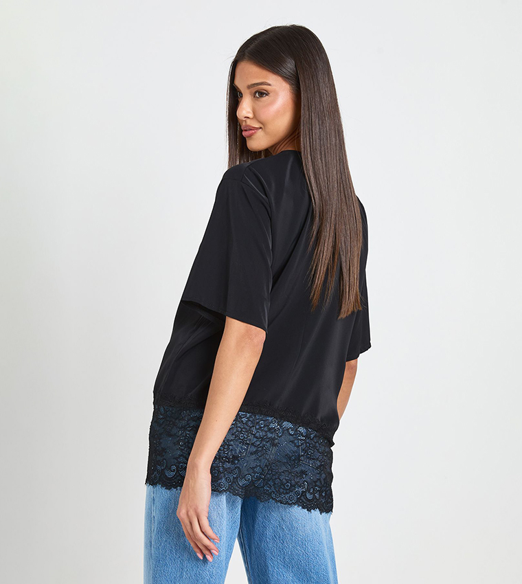 بوهو  توبات كاجوال  - أسود Casual Tops
