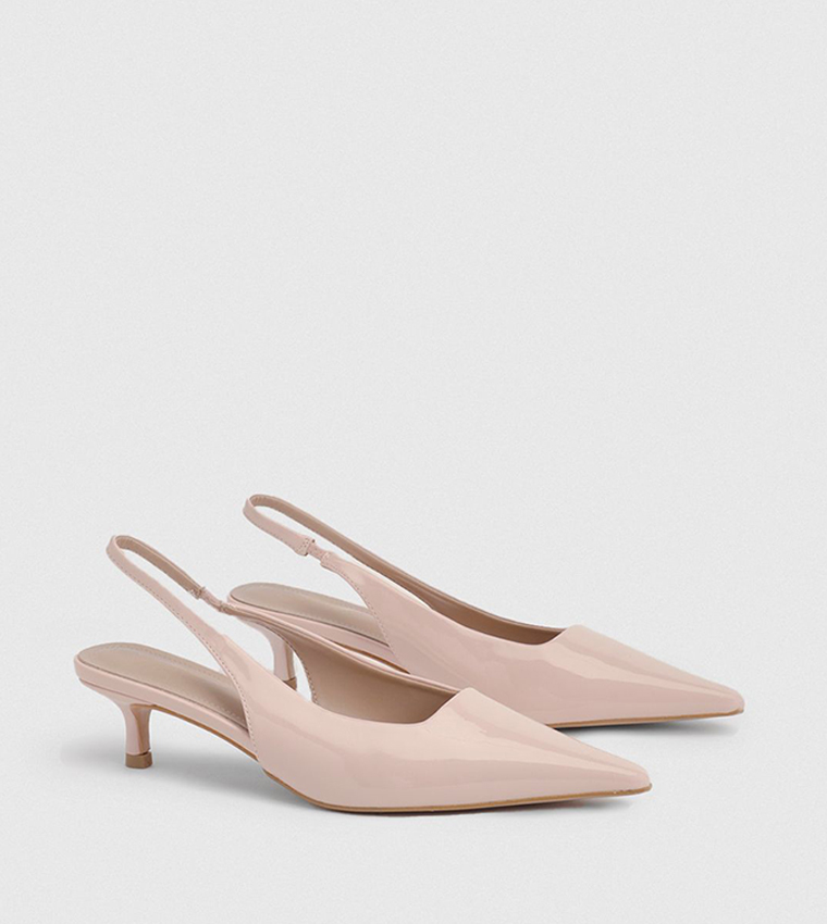 Slingback Kitten Heel Pumps