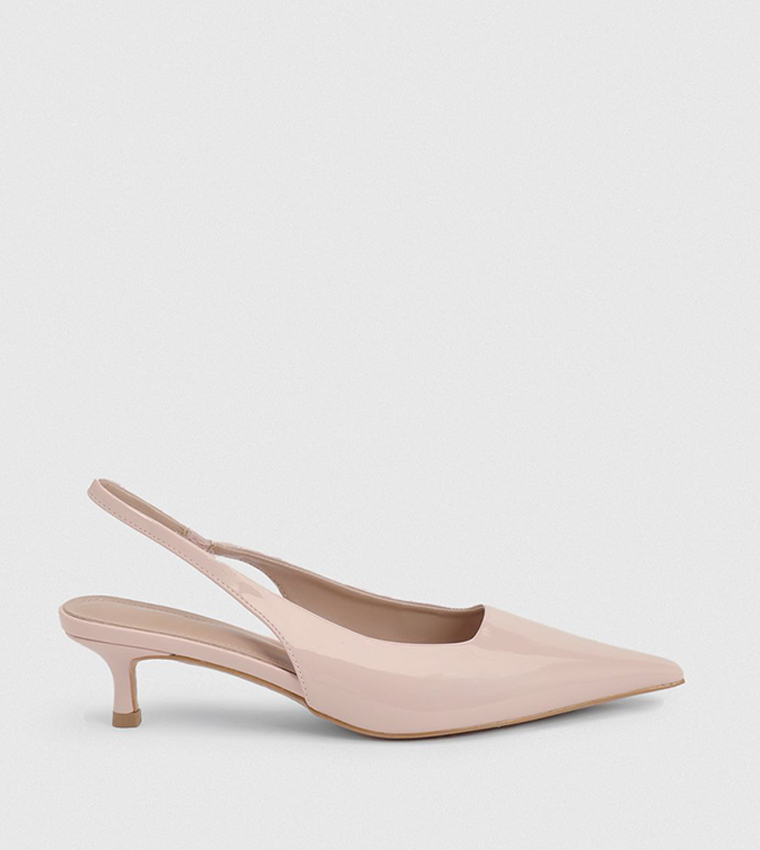 Slingback Kitten Heel Pumps