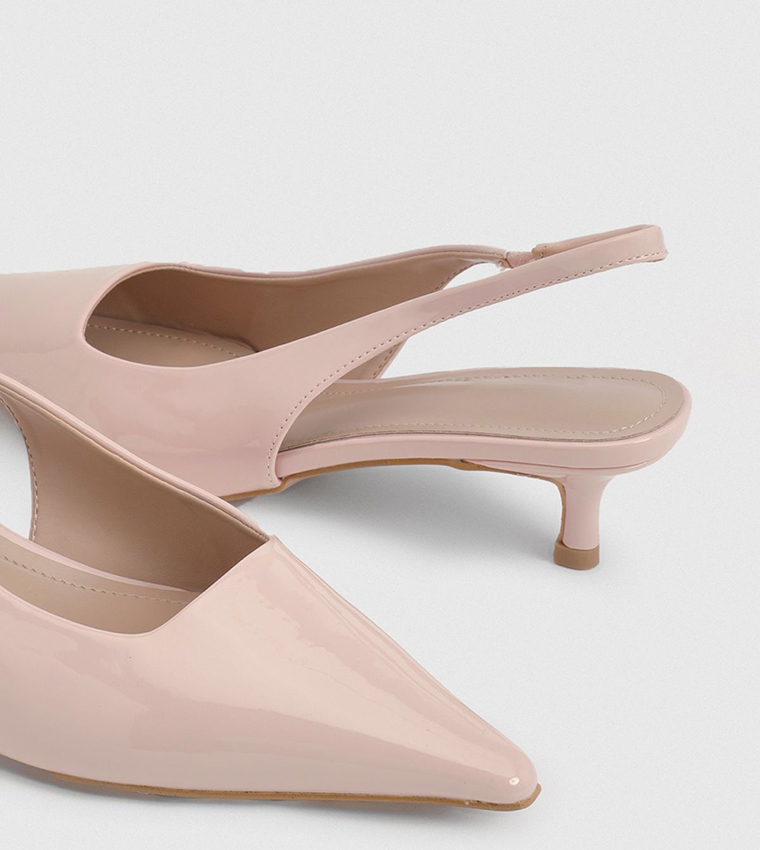 Slingback Kitten Heel Pumps