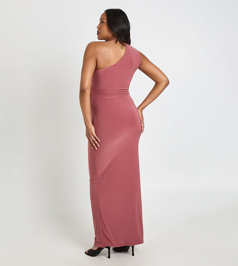 boohoo pink maternity dress Light Pink boohoo Maternity Floral Print Side Split Maxi Dress