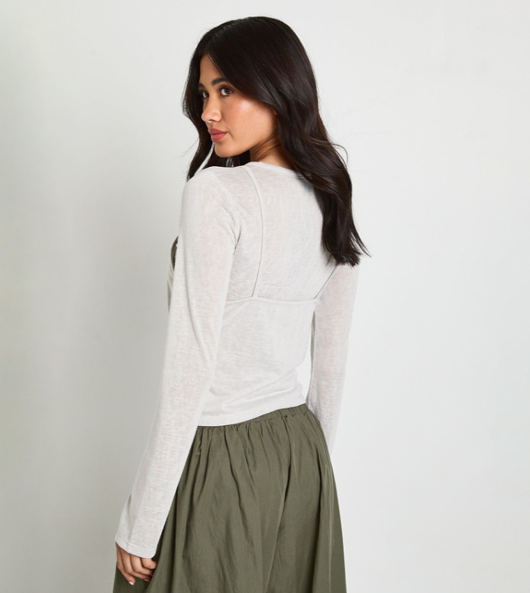 بوهو  توبات كاجوال  - رمادي Casual Tops