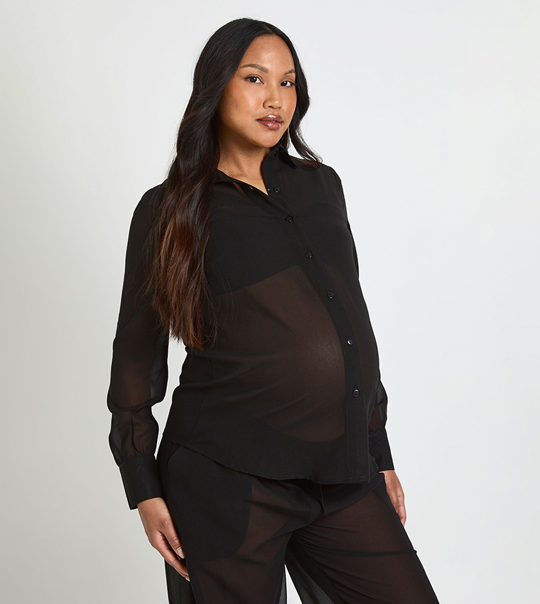 Maternity Chiffon Beach Shirt