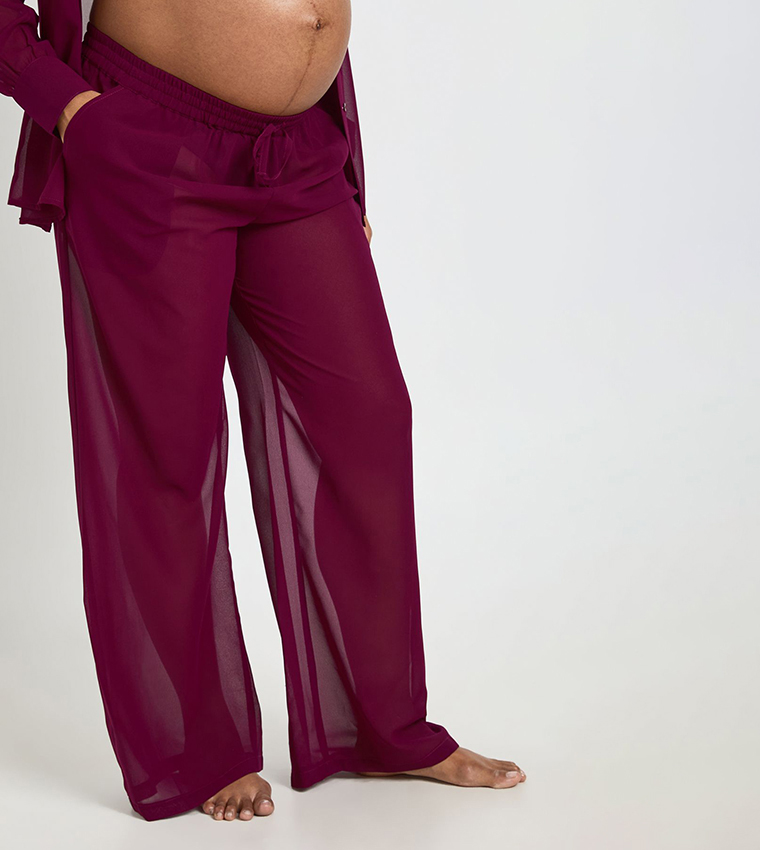 Maternity Chiffon Beach Trousers
