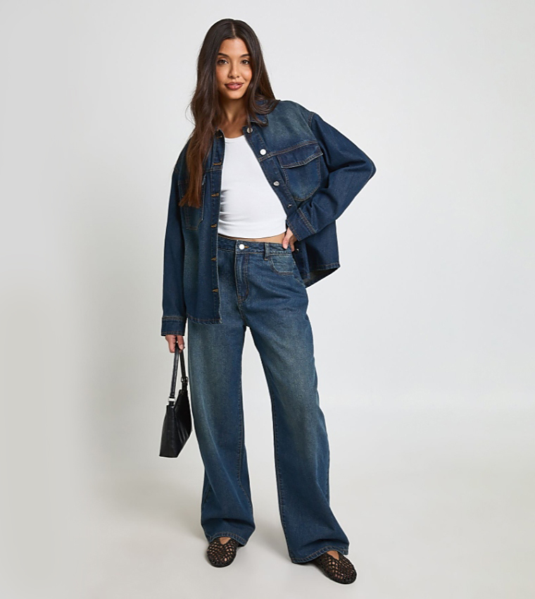 boohoo  Shirts - DARK INDIGO Shirts