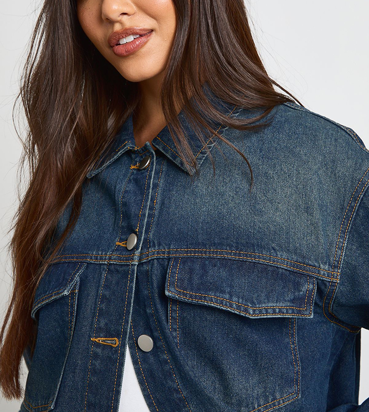 boohoo  Shirts - DARK INDIGO Shirts