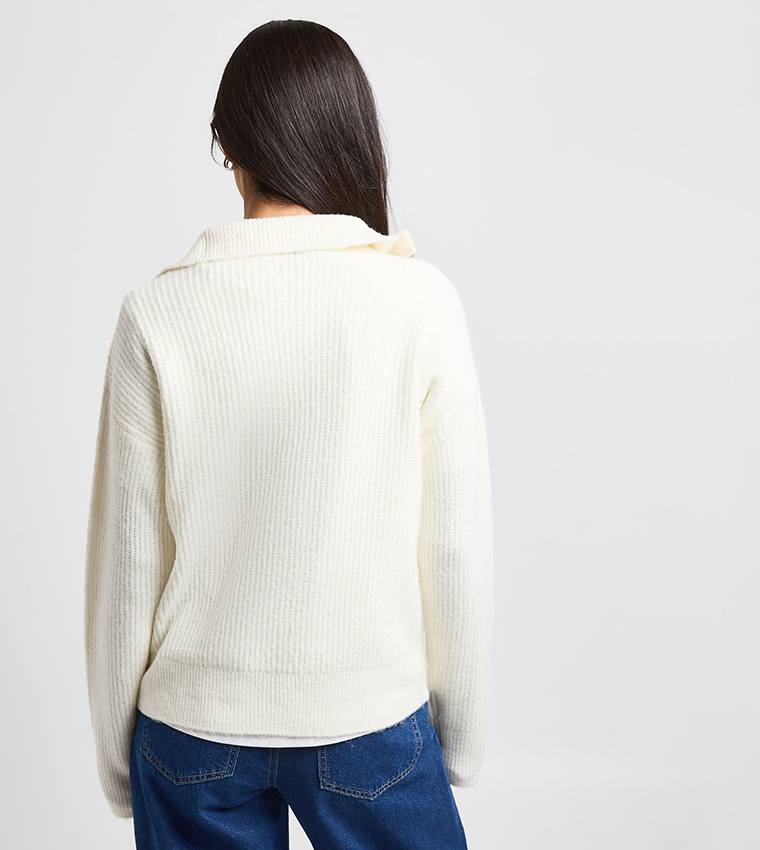 بوهو  سترات - كريمي  Sweaters