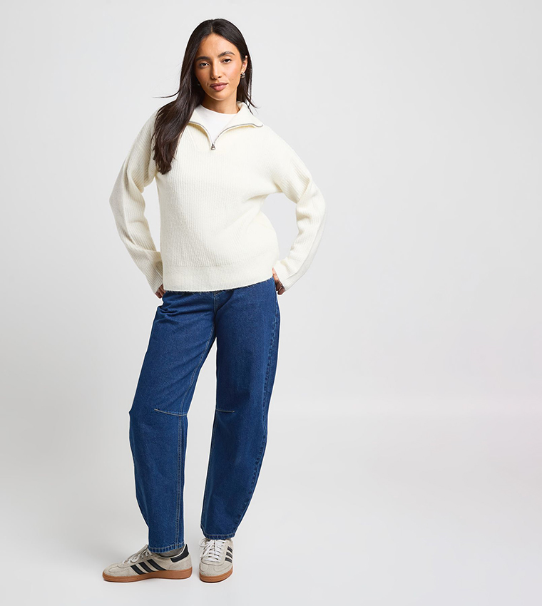 بوهو  سترات - كريمي  Sweaters