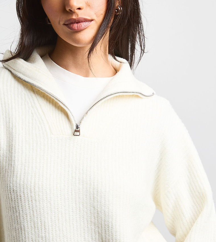 بوهو  سترات - كريمي  Sweaters