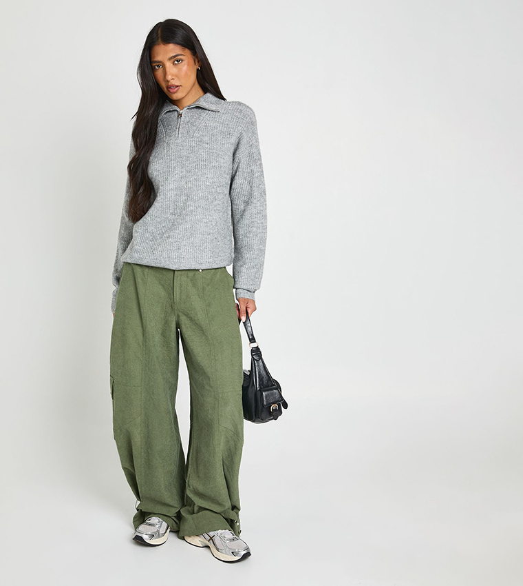 بوهو  سترات - رمادي Sweaters