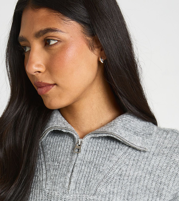بوهو  سترات - رمادي Sweaters