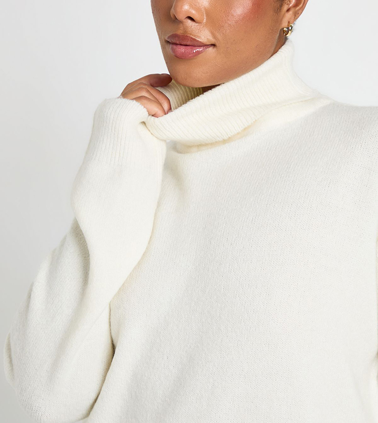 Curve Turtleneck Knitted Sweater