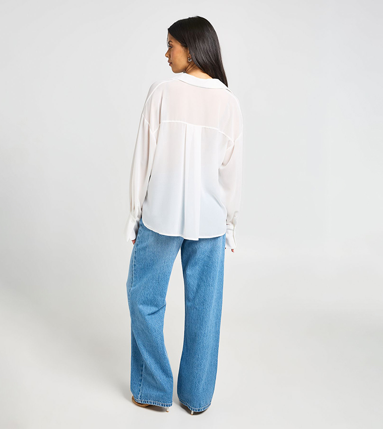 boohoo  Shirts - White Shirts