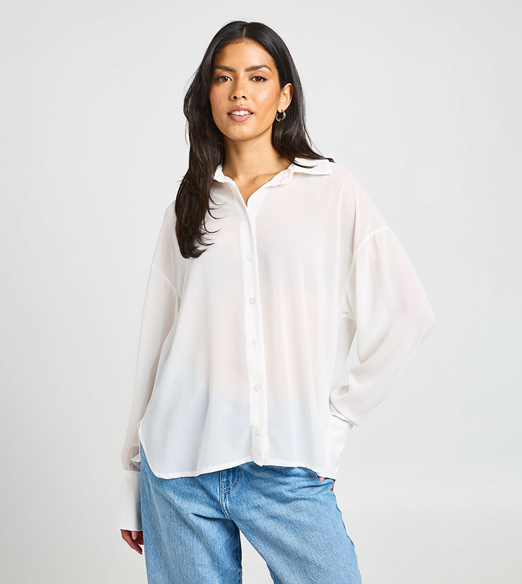 boohoo  Shirts - White Shirts
