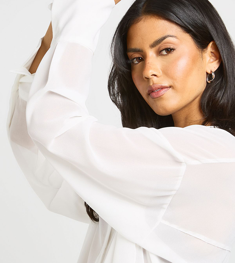 boohoo  Shirts - White Shirts