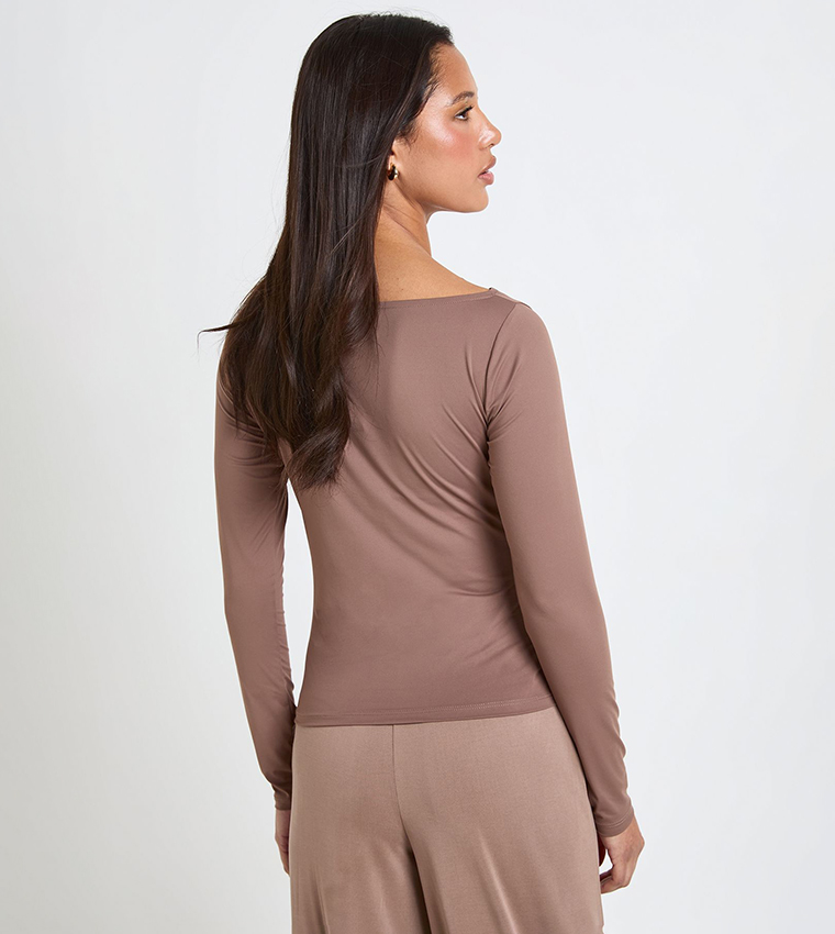 بوهو  توبات كاجوال  - رمادي داكن Casual Tops
