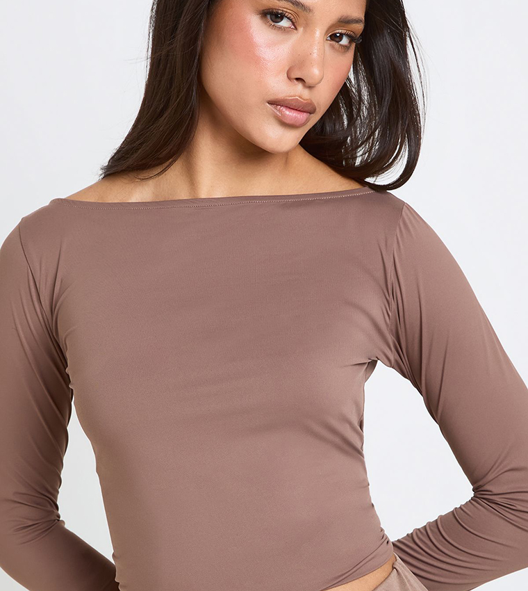 بوهو  توبات كاجوال  - رمادي داكن Casual Tops