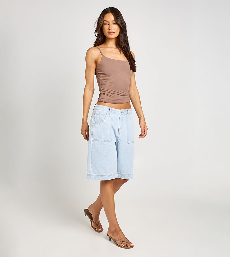 boohoo  Sleeveless Tops - Beige Sleeveless Tops