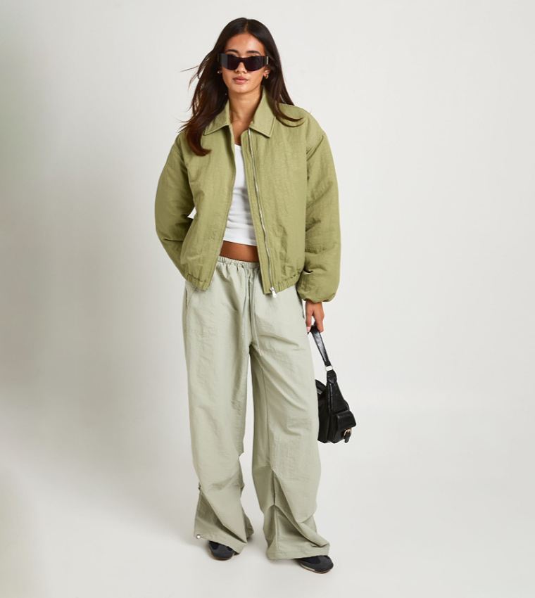 boohoo  Casual Jackets - Khaki Casual Jackets