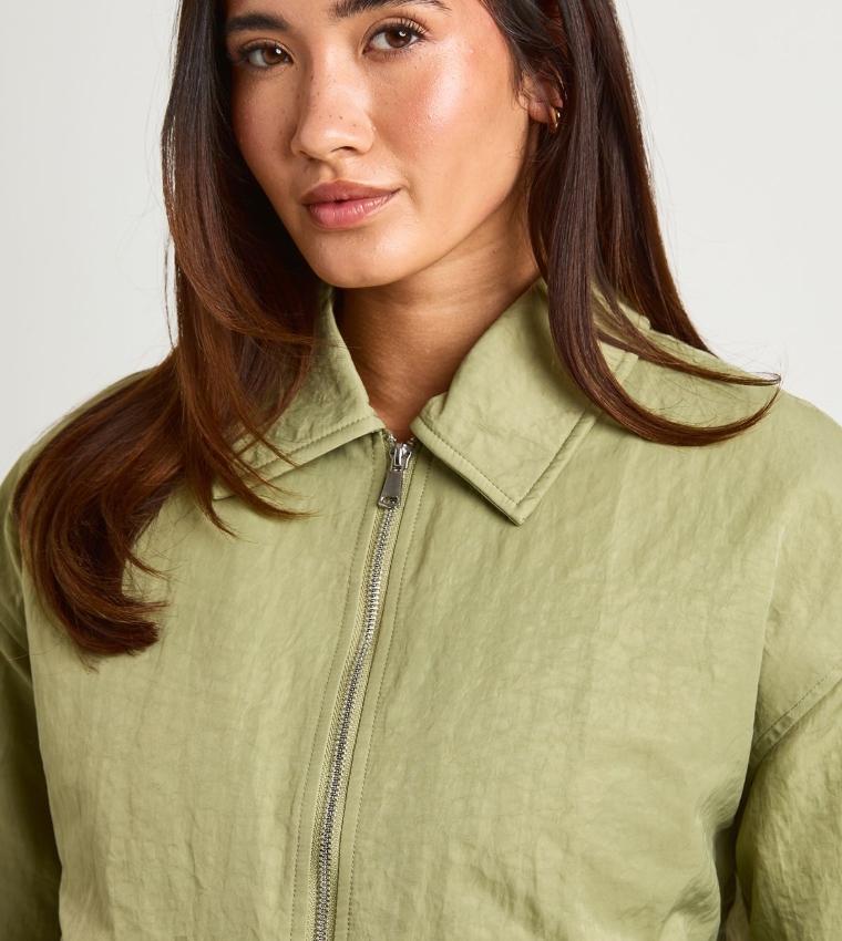 boohoo  Casual Jackets - Khaki Casual Jackets