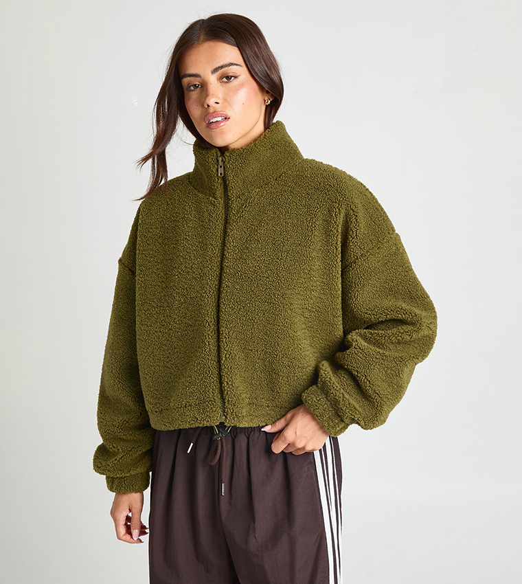 High Neck Teddy Jacket