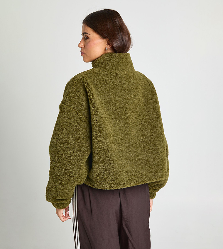 High Neck Teddy Jacket