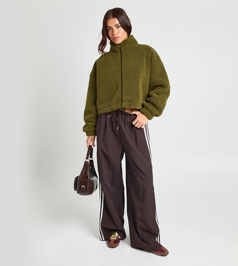 High Neck Teddy Jacket