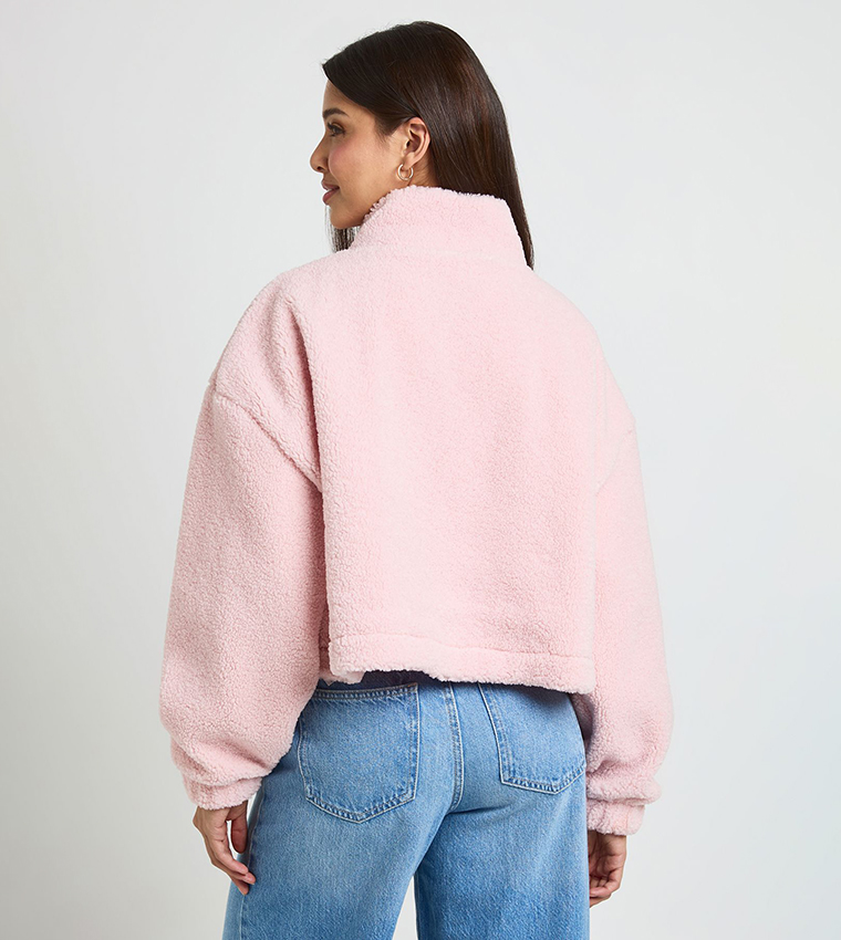 High Neck Teddy Jacket