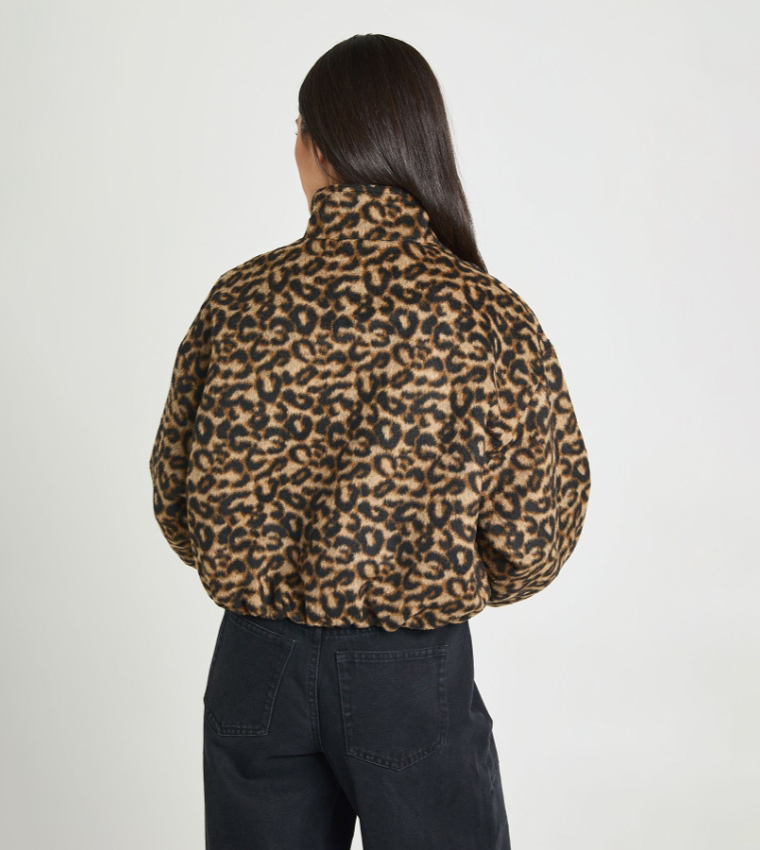 Wool Look Bomber Jacket