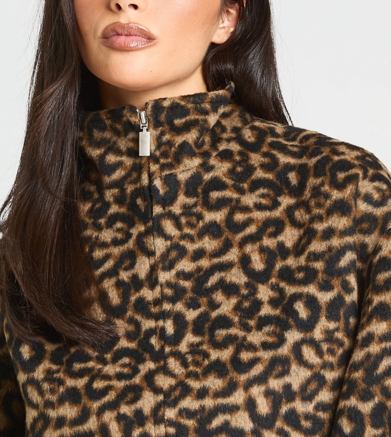 Wool Look Bomber Jacket
