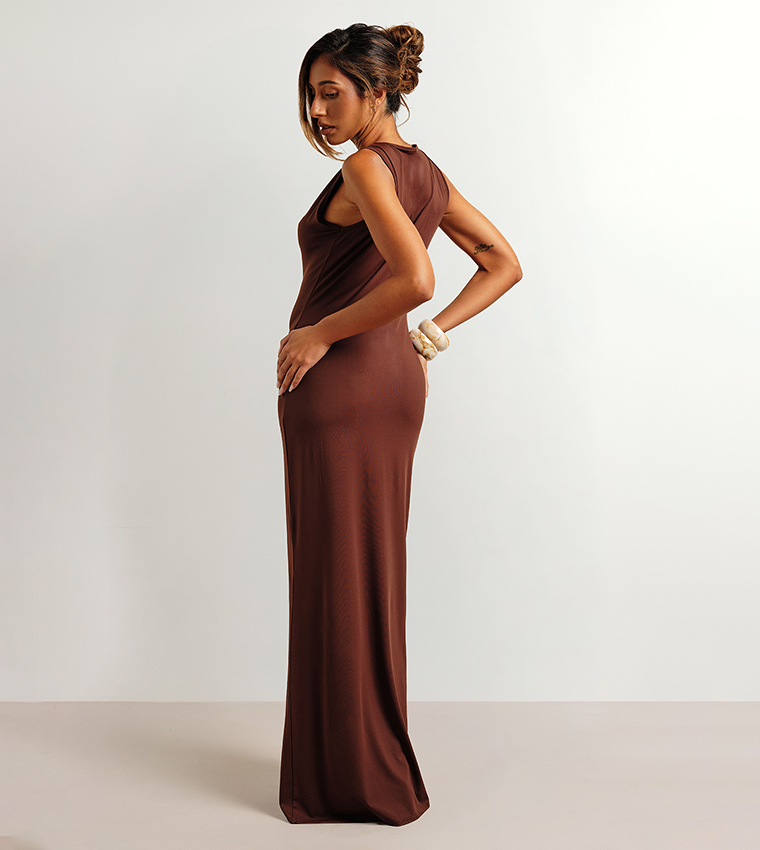 بوهو  فساتين ماكسي  - بني  Maxi Dresses