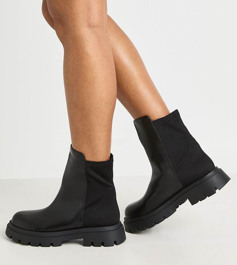 Stretch Panel Chelsea Boots