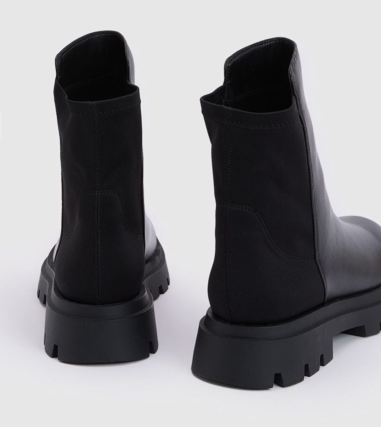 Stretch Panel Chelsea Boots
