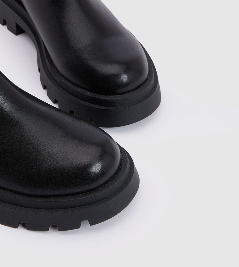 Stretch Panel Chelsea Boots