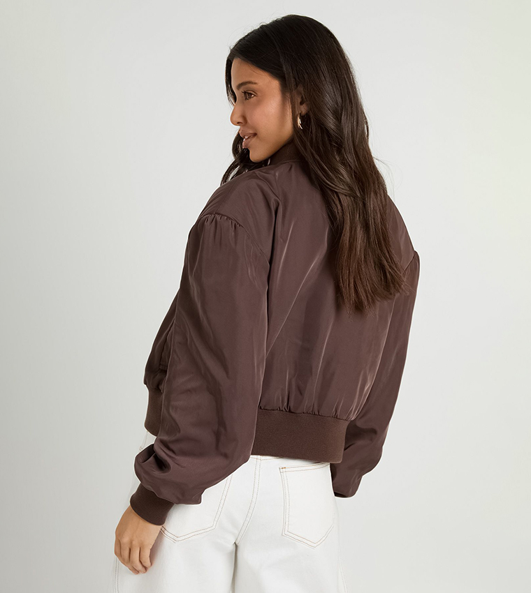 boohoo  Casual Jackets - Brown Casual Jackets