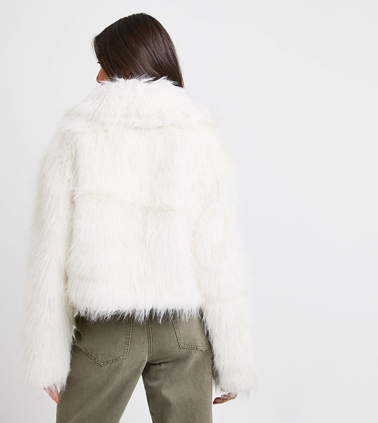 Faux Fur Collared Jacket