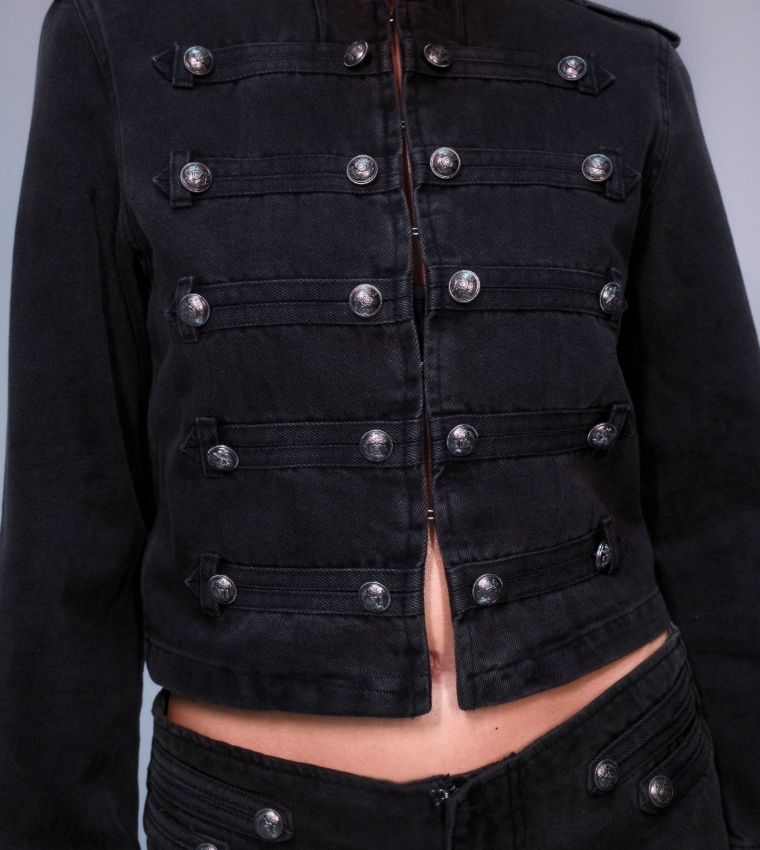 boohoo  Denim Jackets - BLACK Denim Jackets