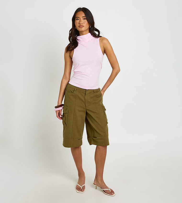 بوهو  توبات بلا أكمام  - وردي فاتح Sleeveless Tops