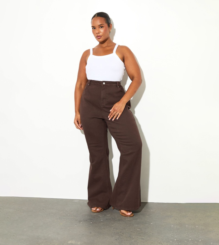 Curve High Waist Flared Jeans