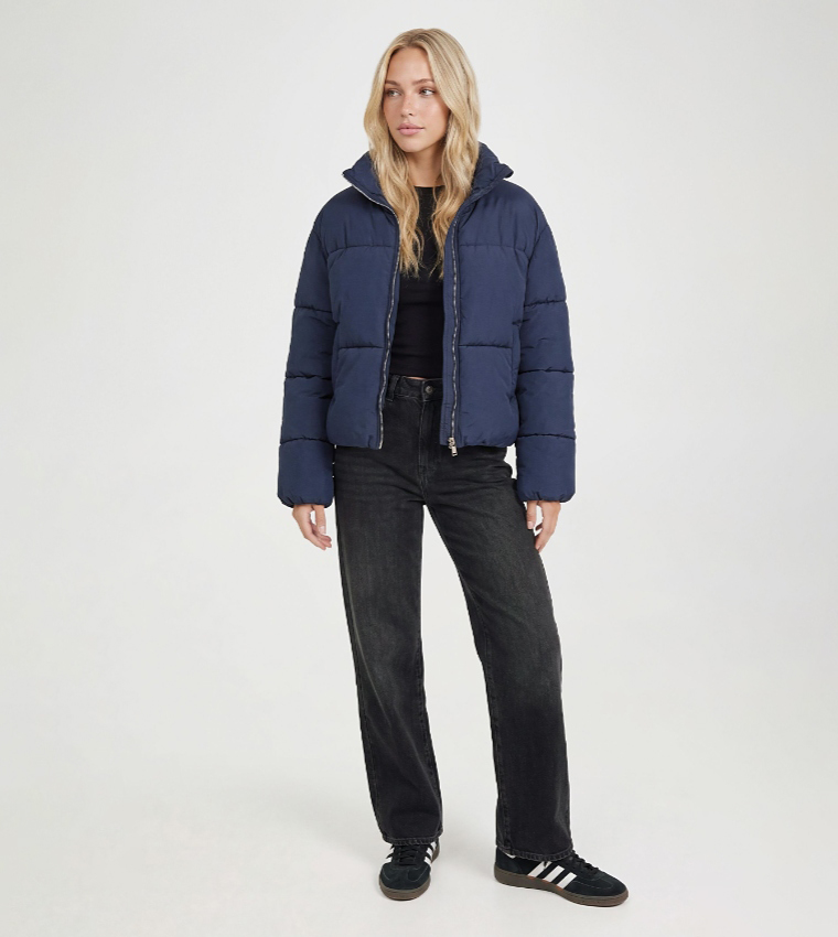 Funnel Neck Puffer Jacket