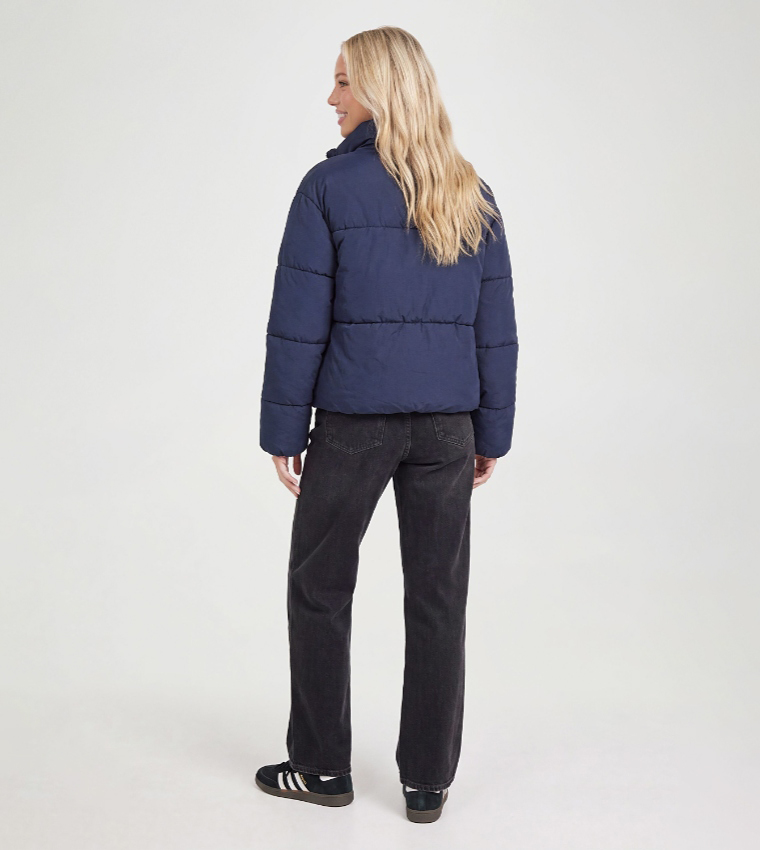 Funnel Neck Puffer Jacket