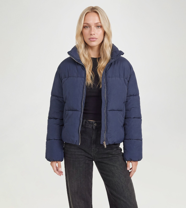 Funnel Neck Puffer Jacket