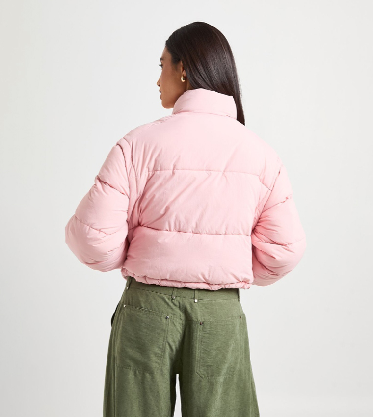 boohoo  Puffer & Quilted Jackets - Pink Puffer & Quilted Jackets