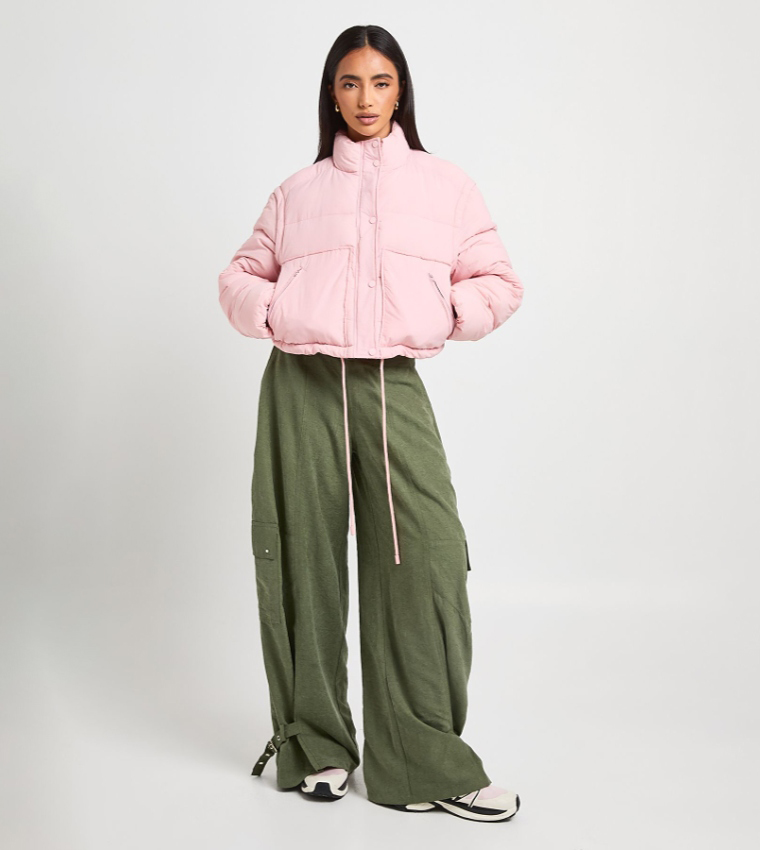 boohoo  Puffer & Quilted Jackets - Pink Puffer & Quilted Jackets