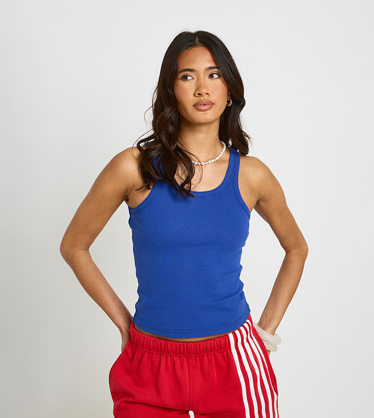 boohoo  Sleeveless Tops - Blue Sleeveless Tops
