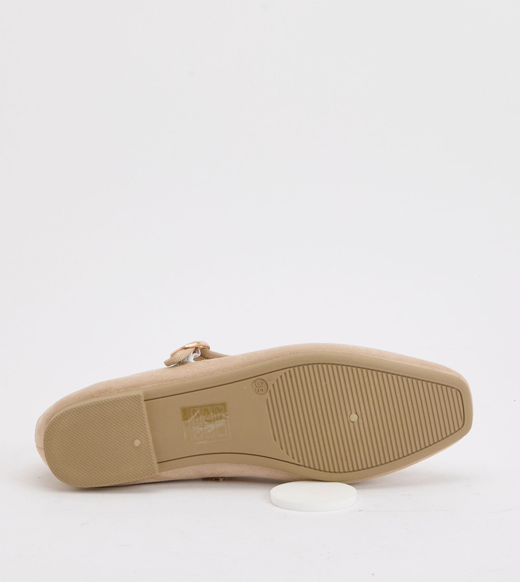 Solid Faux Suede Mary Jane Shoes