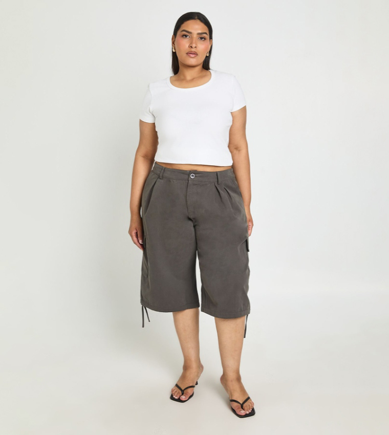 Curve Twill Cargo Shorts