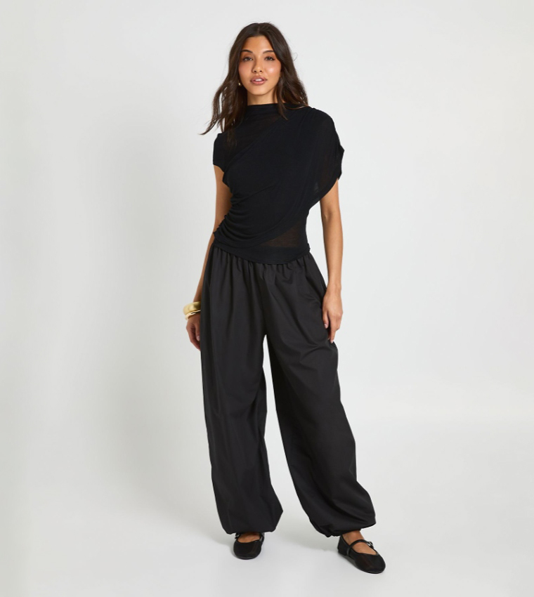بوهو  توبات كاجوال  - أسود Casual Tops